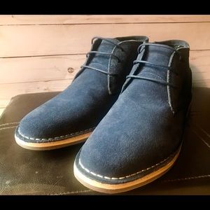 Steve Madden Suede Boots (Navy)